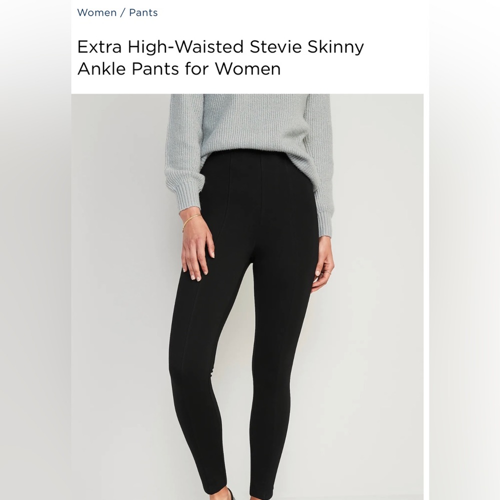 Extra High-Waisted Stevie Skinny Ankle Pants for Women